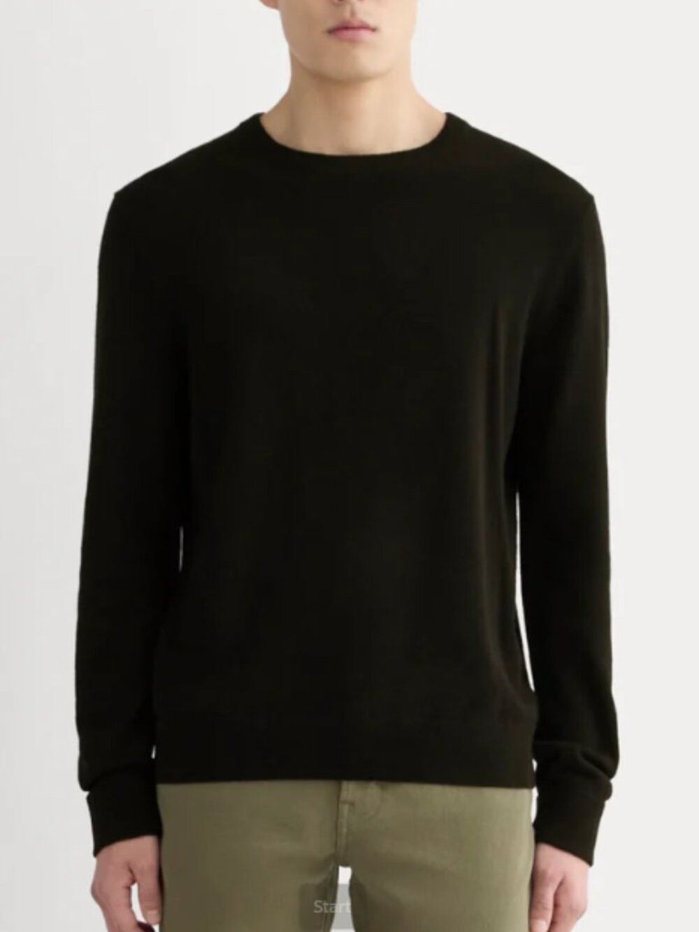 Everlane The Cashmere Crew 100% Cashmere Black Sweater SZ Medium